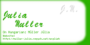 julia muller business card